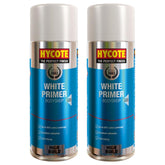 2X Hycote Bodyshop White Primer Spray 400ml Spray Paint
